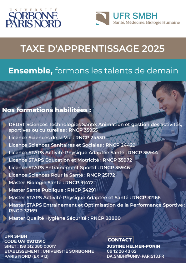 UFR SMBH Taxe dapprentissage 1 2025 jpg