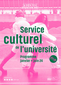 Programme du service culturel, janvier &gt; juin 24