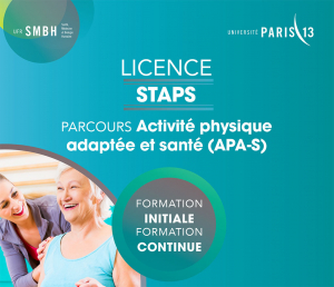 Licence STAPS, parcours activité physique adaptée et santé (APA-S)